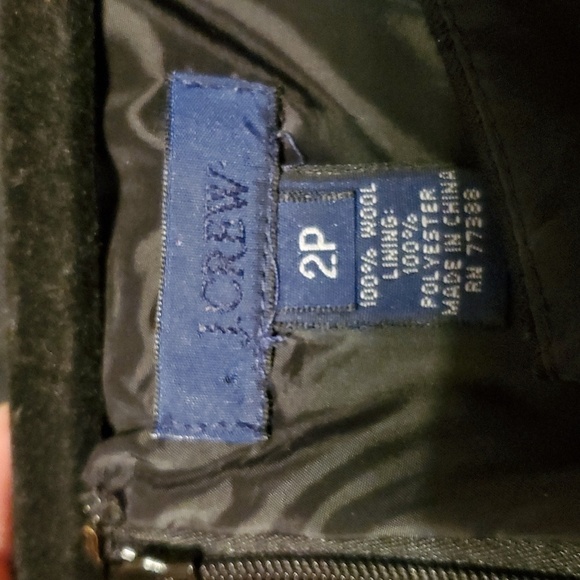 J. Crew Petite Black Wool Dress Size 2P - Picture 4 of 4